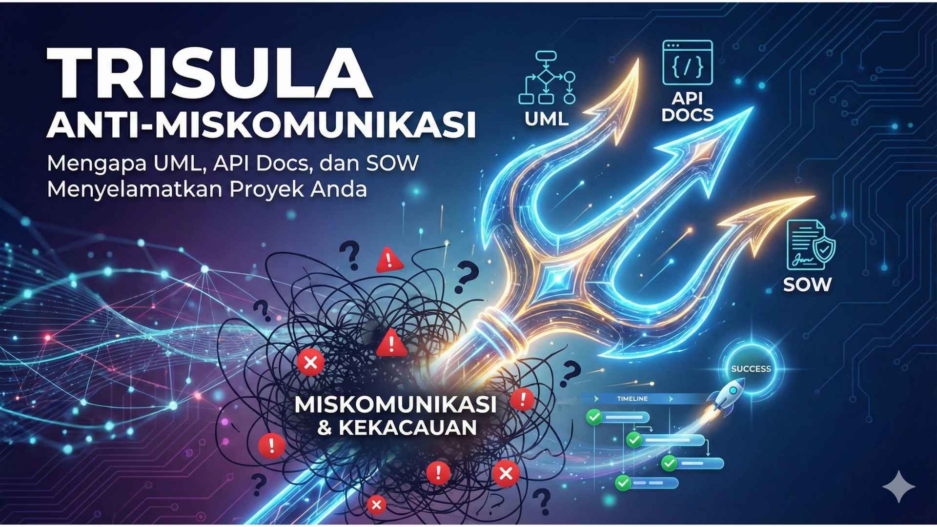 Trisula Anti-Miskomunikasi: Mengapa UML, API Docs, dan SOW Menyelamatkan Proyek Anda