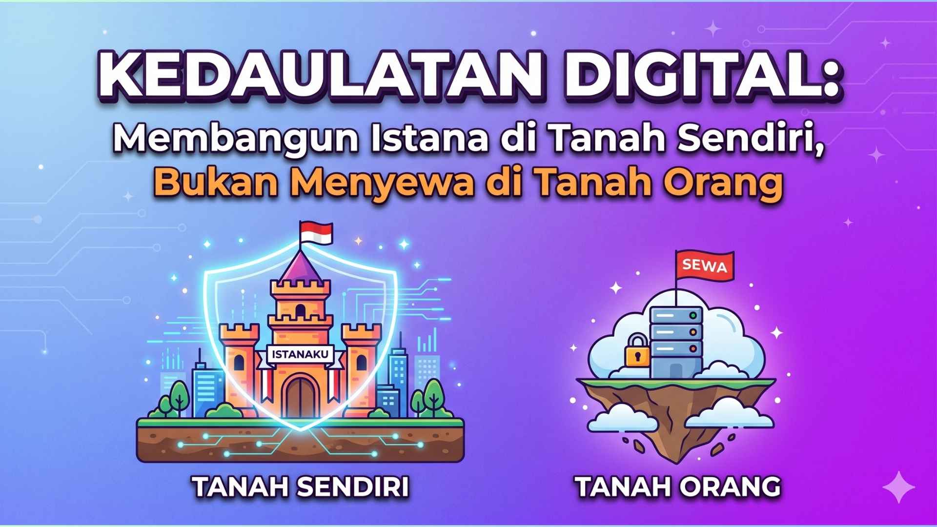 Kedaulatan Digital: Membangun Istana di Tanah Sendiri, Bukan Menyewa di Tanah Orang