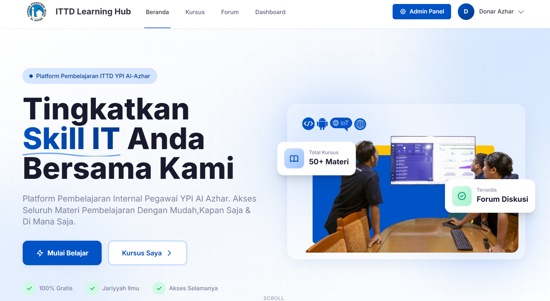 ITTD LearnHub - Platform Pembelajaran Internal untuk Pegawai IT